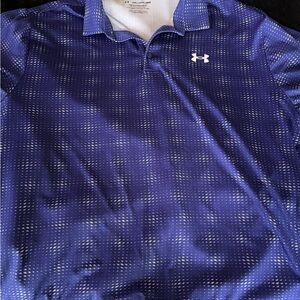 Under Armour Men's Patterned Navy Polo